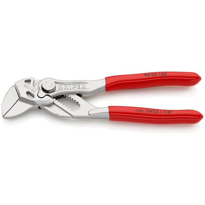 Knipex | Plier Wrench Chrome: PVC Grip - 125mm