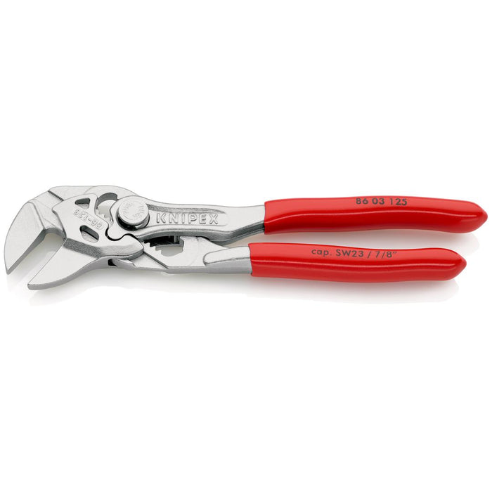 Knipex | Plier Wrench Chrome: PVC Grip - 125mm