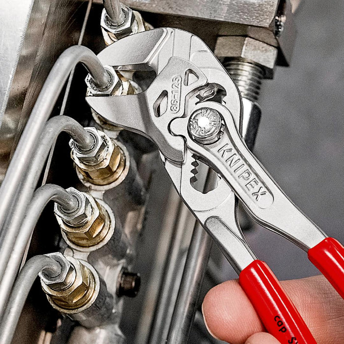 Knipex | Plier Wrench Chrome: PVC Grip - 125mm