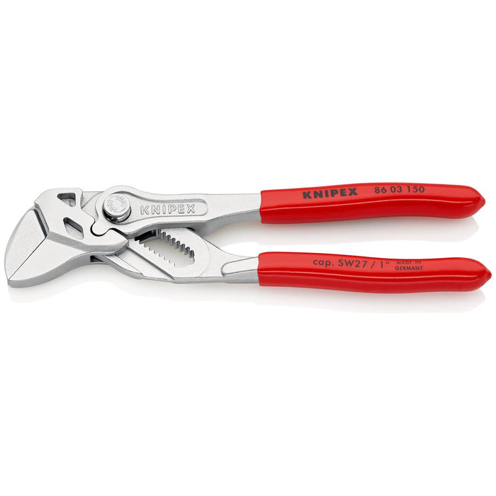 Knipex | Plier Wrench Chrome: PVC Grip - 150mm