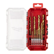Milwaukee | Shockwave HSS-G Tin Red Hex Set - 10pc Metal Drill-Toolcraft