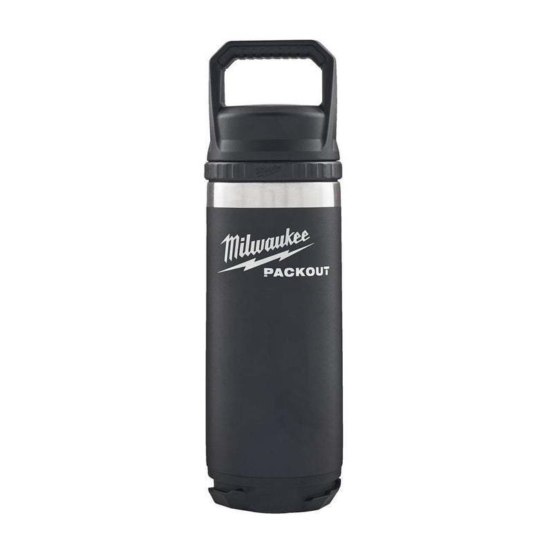 Milwaukee | Packout Bottle 532 ml Chug Lid Black-Toolcraft