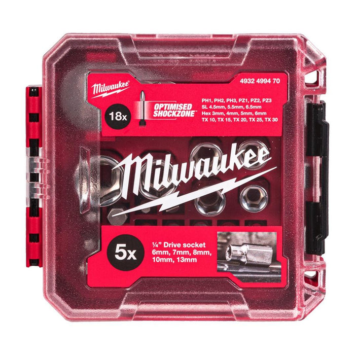 Milwaukee | 25pc 1/4" Drive Compact Ratchet Set in Packout com