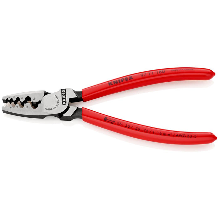 Knipex | Plier Ferrule Crimping: PVC Grip - 180mm
