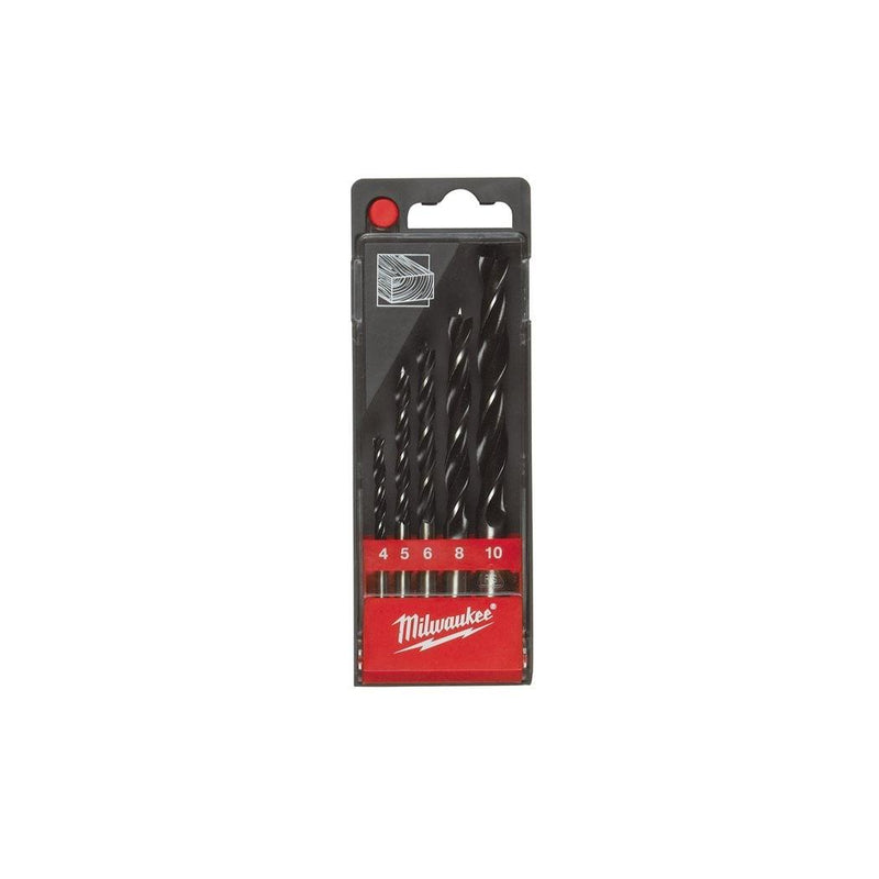 Milwaukee | Lip & Spur Bit Set 5pc Wood Drill Bit Set-Toolcraft