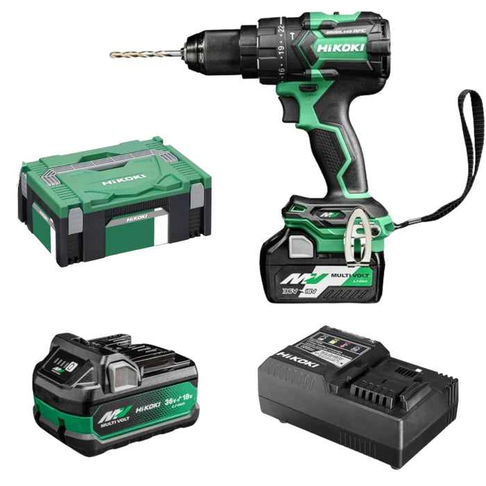 Hikoki | Cordless Hammer Drill 2Ah Set DV36DCWRZ