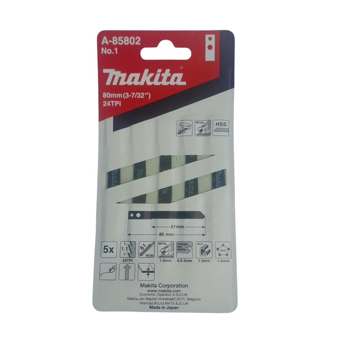 Makita | Jigsaw Blades Metal 5pc 1mm