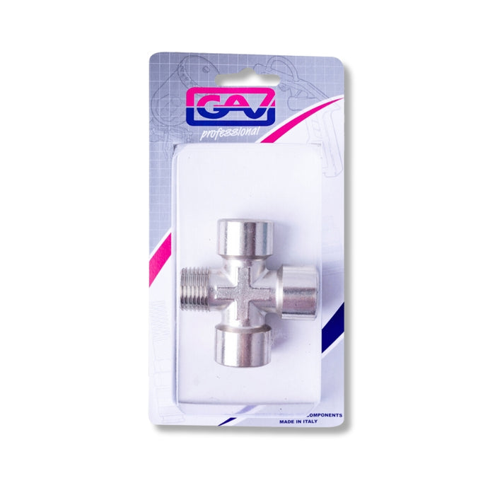 GAV | 4-Way Connector 1/2"3F/1M Packaged