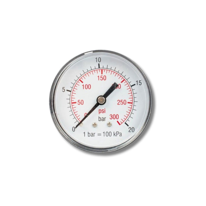 GAV | Pressure Gauge 0-20 Bar 1/4" Rear 63mm
