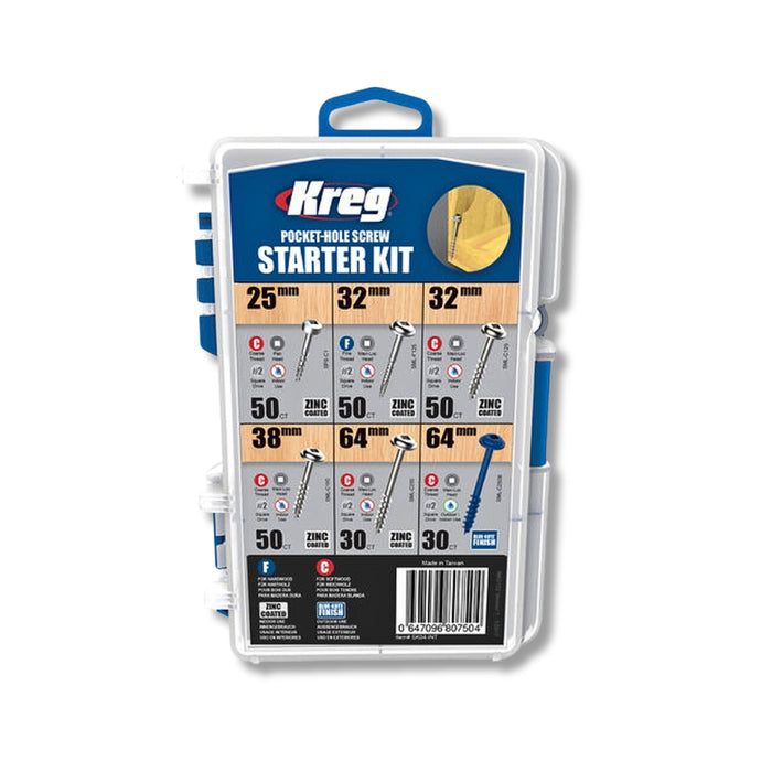 Kreg | Pocket-Hole Screw Starter Kit 260Pc KR SK04-INT