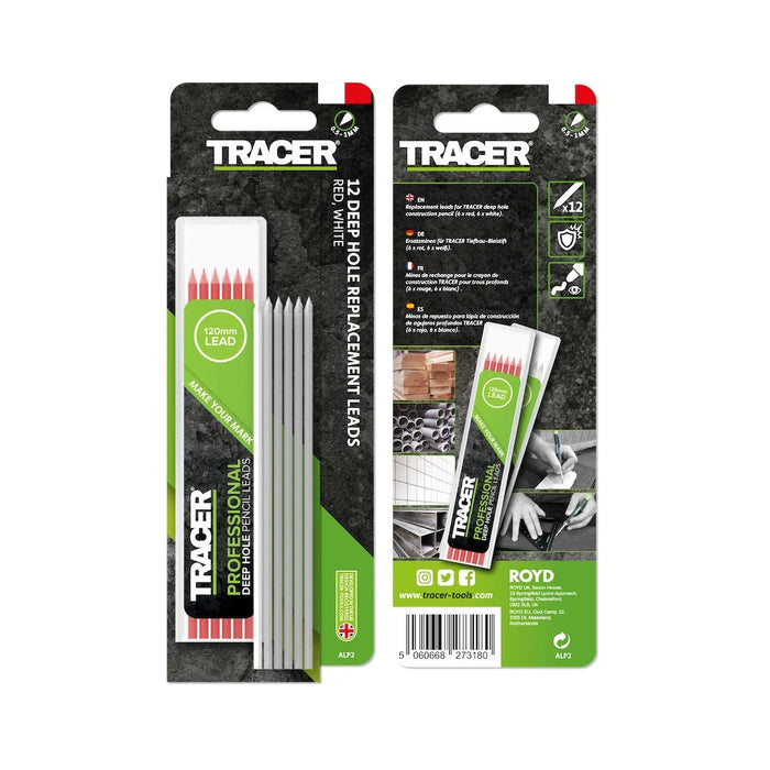 Tracer | Leads Red And White 2.8mm 12pcs