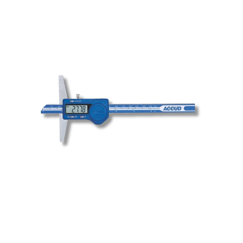 Accud | Depth Gauge Digital 0-150mm/0-6"-Toolcraft