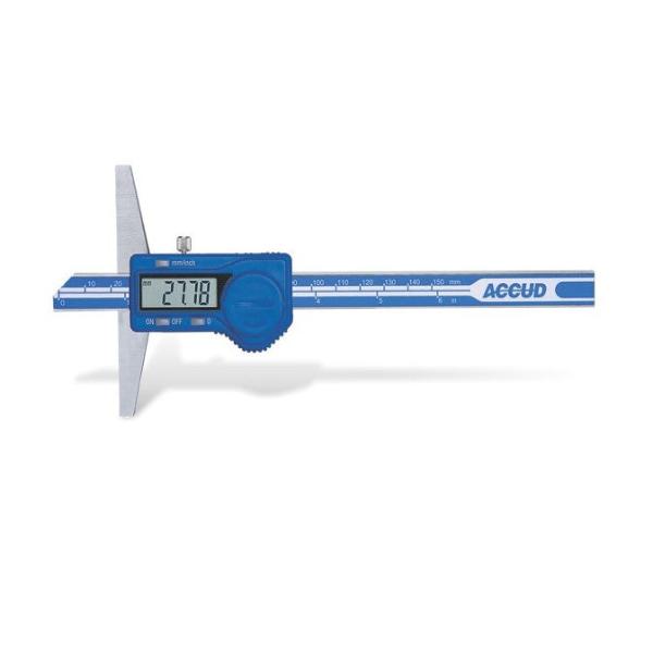 Accud | Depth Gauge Digital 0-300mm/0-12"-Toolcraft