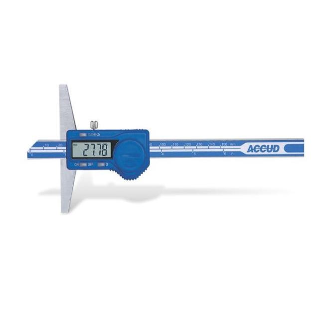 Accud | Depth Gauge Digital 0-500mm/0-20"-Toolcraft