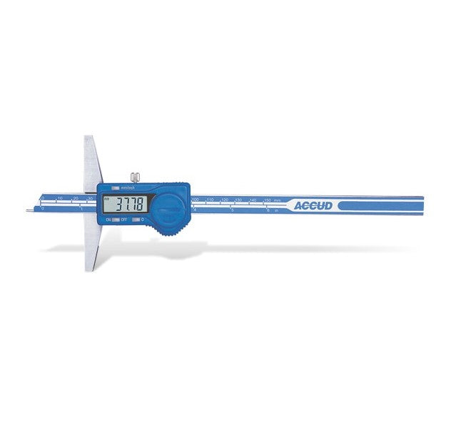 Accud | Depth Gauge Digital Point 0-200mm/0-8"-Toolcraft