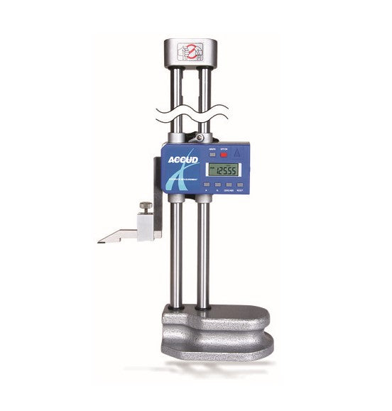 Accud | Height Gauge Digital 2 with Data Output 0-600mm/0-24"-Toolcraft
