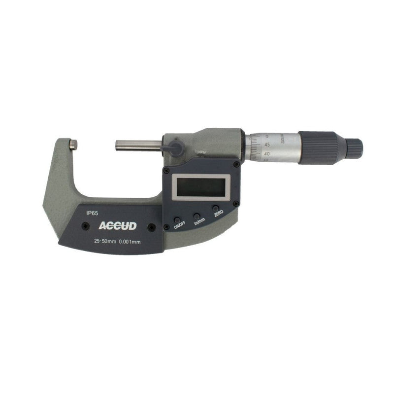 Accud | Micrometer Digital Outside IP65 25-50mm 0.002mm Acc. 0.001mm Res.-Toolcraft