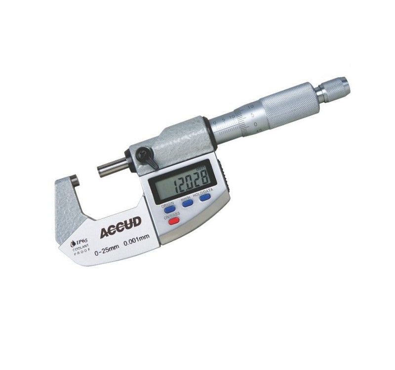 Accud | Micrometer Digital Outside IP65 25-50mm 0.003mm Acc. 0.001mm Res.-Toolcraft