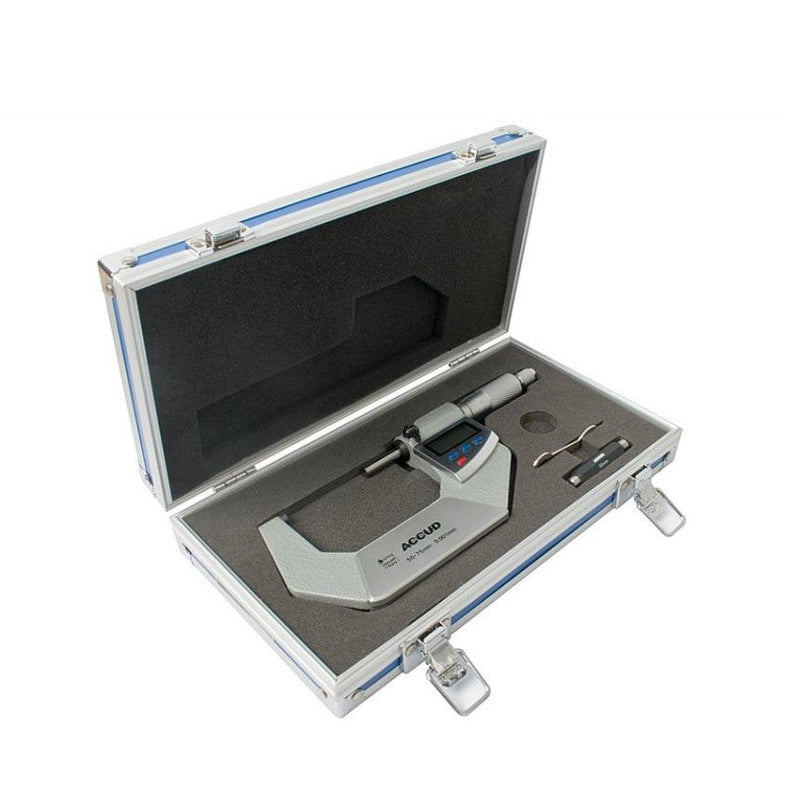 Accud | Micrometer Digital Outside IP65 50-75mm 0.003mm Acc. 0.001mm Res.-Toolcraft