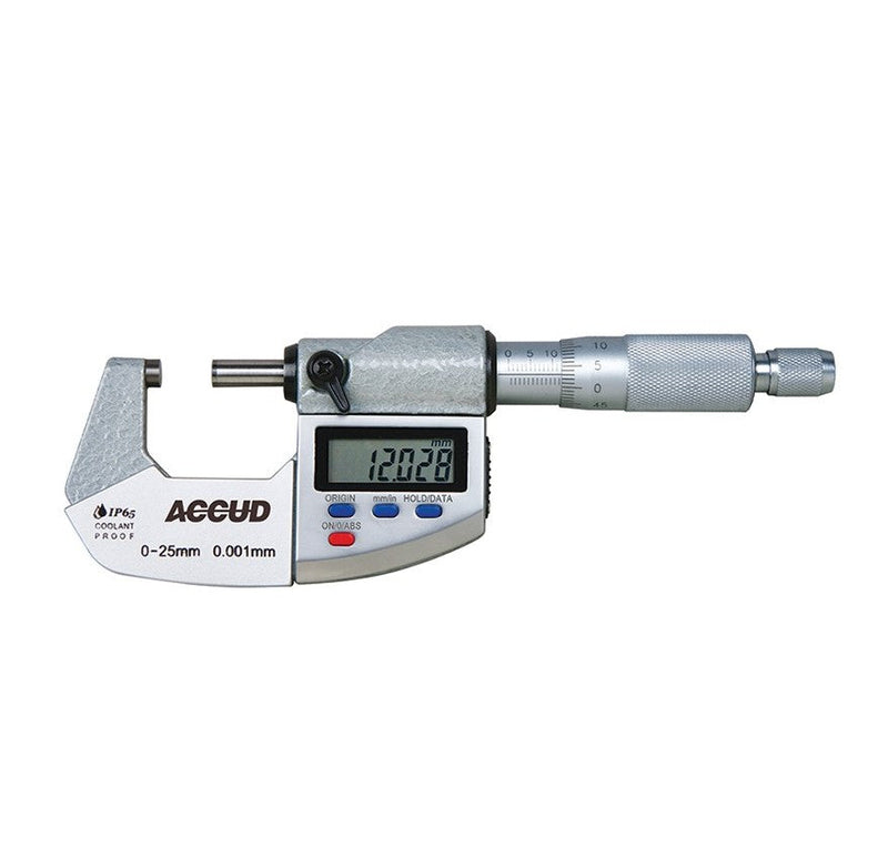 Accud | Micrometer Digital Outside IP65 75-100mm 0.003mm Acc. 0.001mm Res.-Toolcraft