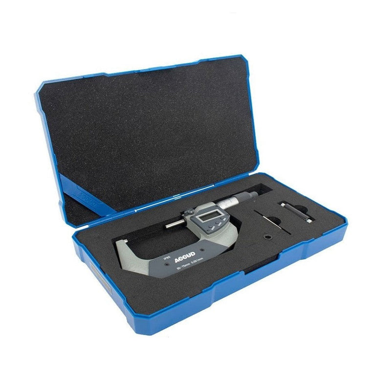Accud | Micrometer Digital Outside IP65 75-100mm 0.004mm Acc. 0.001mm Res.-Toolcraft