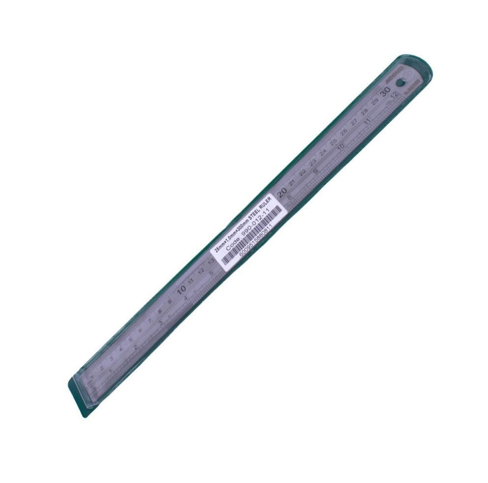 Accud | Ruler S/Steel 25mm X 1,0mm X 300mm - BPM Toolcraft
