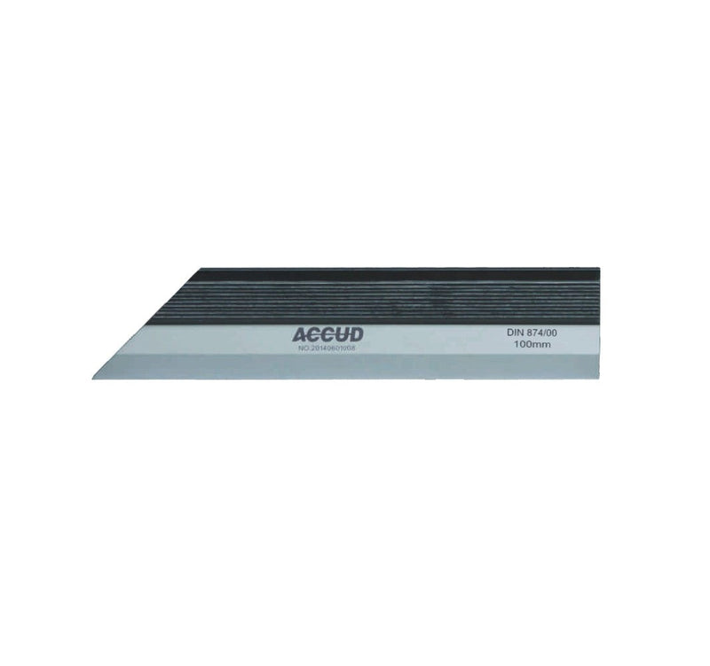 Accud | Straight Edge Din874 100mm-Toolcraft