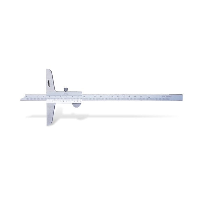 Accud | Vernier Depth Gauge 0-200mm-Toolcraft