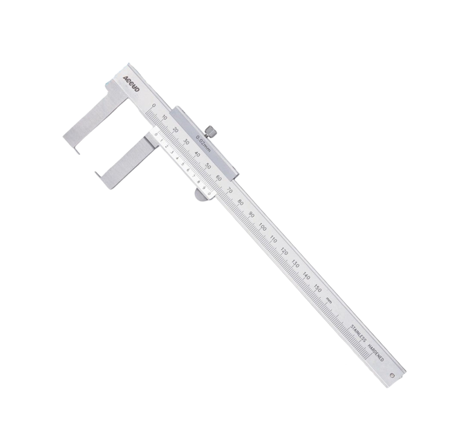 Accud | Vernier Outside Neck Calliper 0-150mm/0-6"-Toolcraft