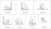Accud | Welding Gauge 7X Measuring Apps 10,20,1-35,40Mm,60º Range S/Steel-Toolcraft
