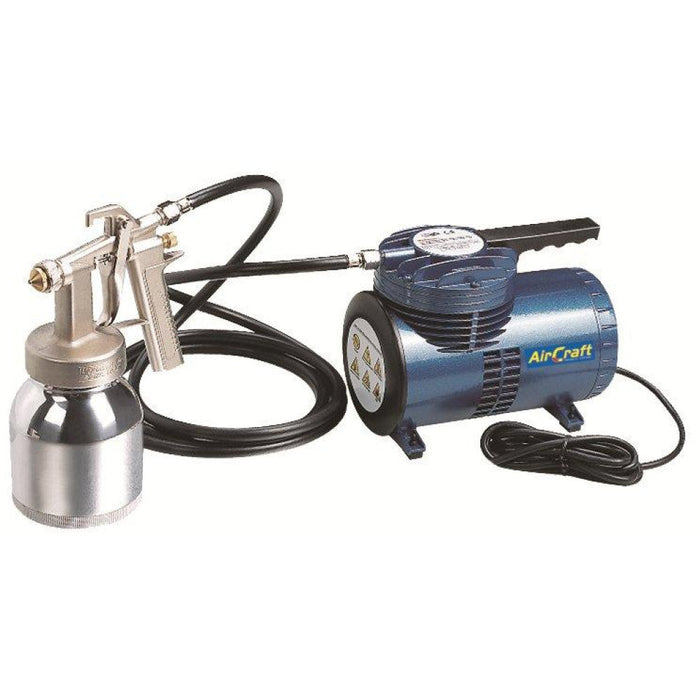 AirCraft | Compressor & Low Pressure Spray Gun Kit with Hose (AS188)