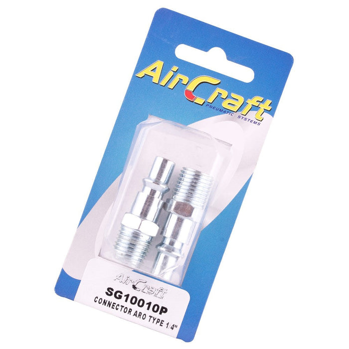 AirCraft | Connector Aro Type 1/4"M 2Pk