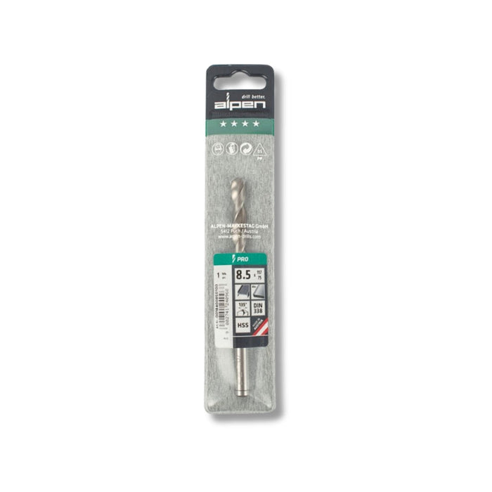 Alpen | Drill Bit HSS Pro 8.5mm DIN338 RN 135º Split Point