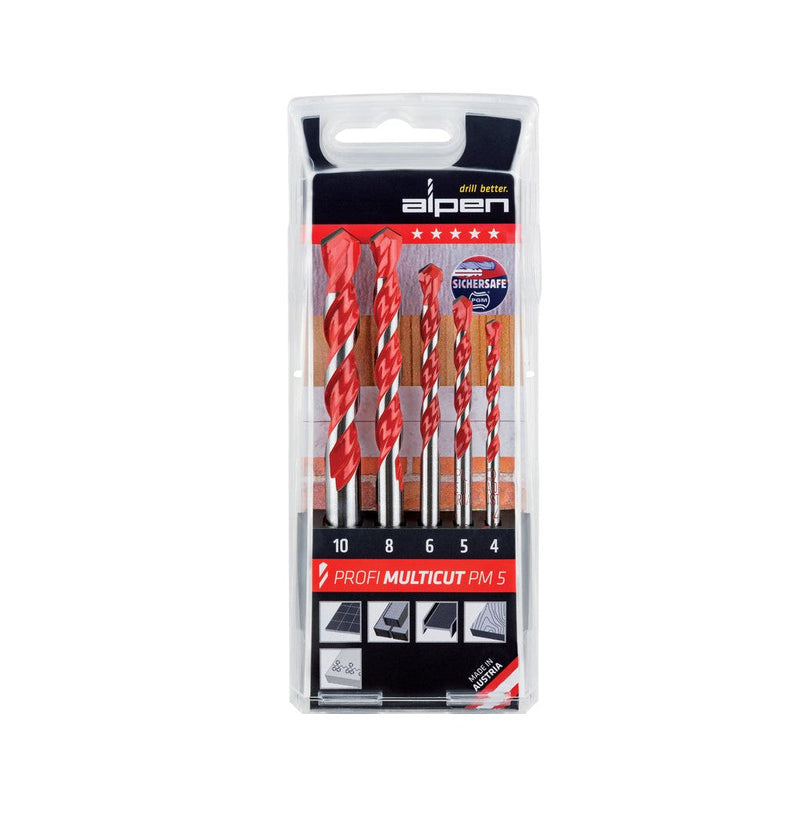 Alpen | Profi Multicut Drill Bit Set 5Pc | ALPPM5 - Toolcraft