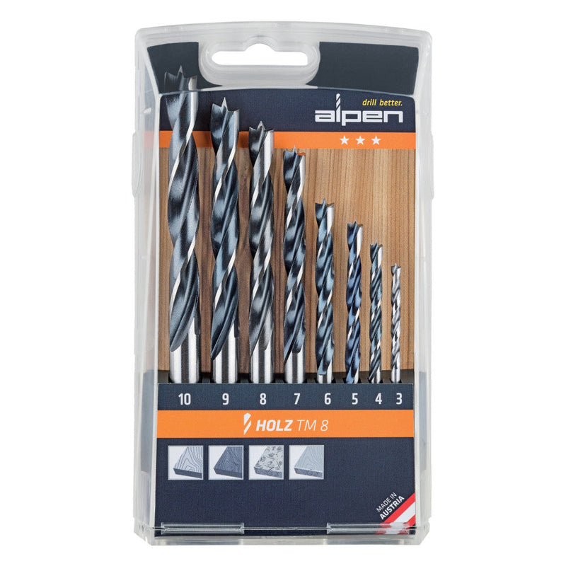 Alpen | Drill Bit Set Wood 8Pc-Toolcraft
