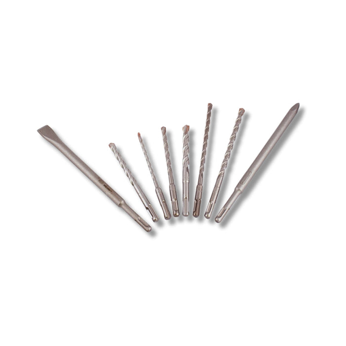 Alpen | Sds Mixed Drill Bits 6 8 10 12 X 160mm 8 10 X 210mm 2 X 250mm Chisel