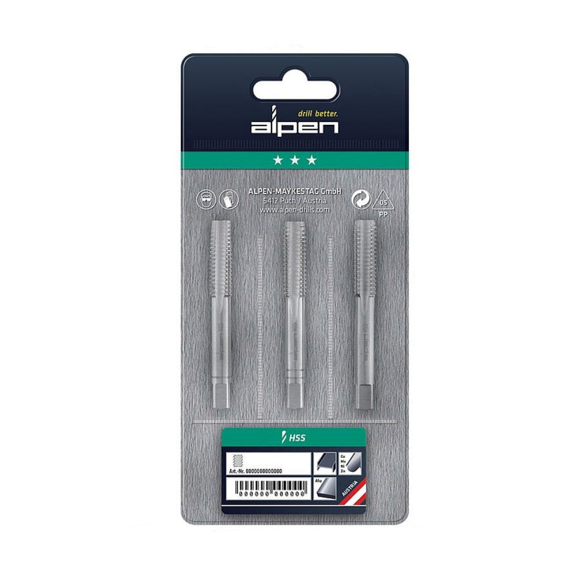 Alpen | Tap Set in Pouch M2 HSS 0.5mm Pitch-Toolcraft