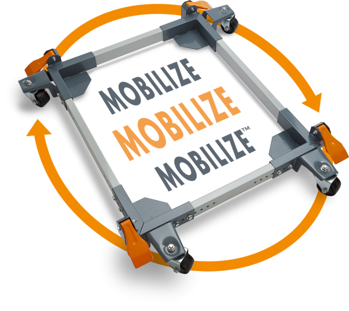 BORA | Super Duty Mobile Base all swivel 1500Lb (Online only) - Toolcraft