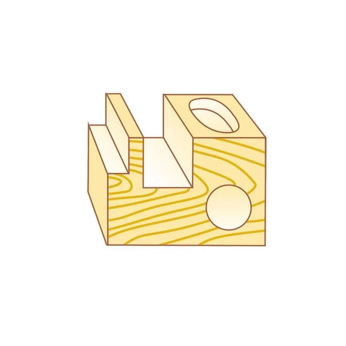 Betop | Straight 15.90 X 38.00mm - 2 Flute - Up Cut Shear - 1/2" Shank