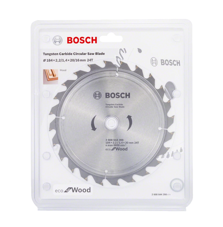 Bosch | Circular Saw Blade 184X20mm 24T Eco for Wood-Toolcraft