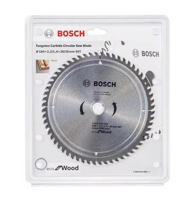 Bosch | Circular Saw Blade 184 x 20mm x 60T Eco for Wood - Toolcraft