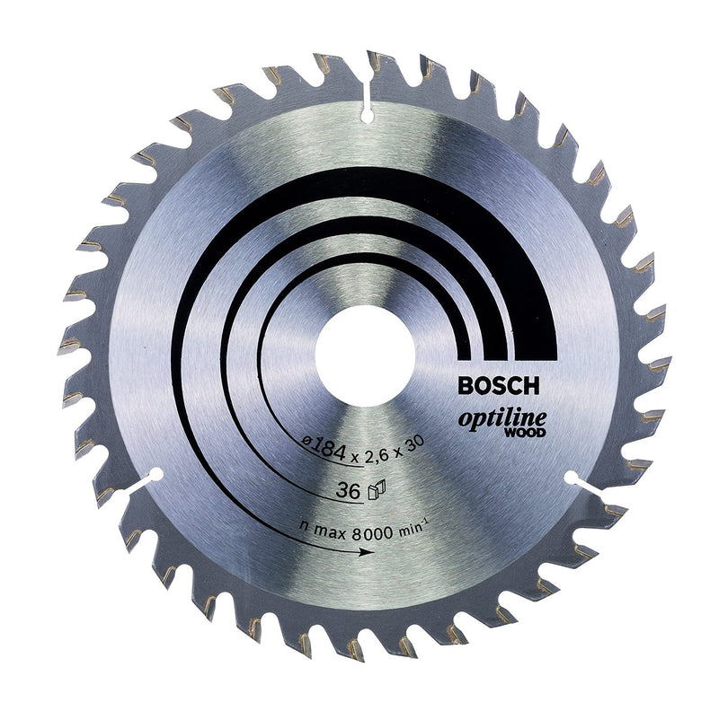 Bosch | Circular Saw Blade 184X30mm 36T Optiline for Wood-Toolcraft