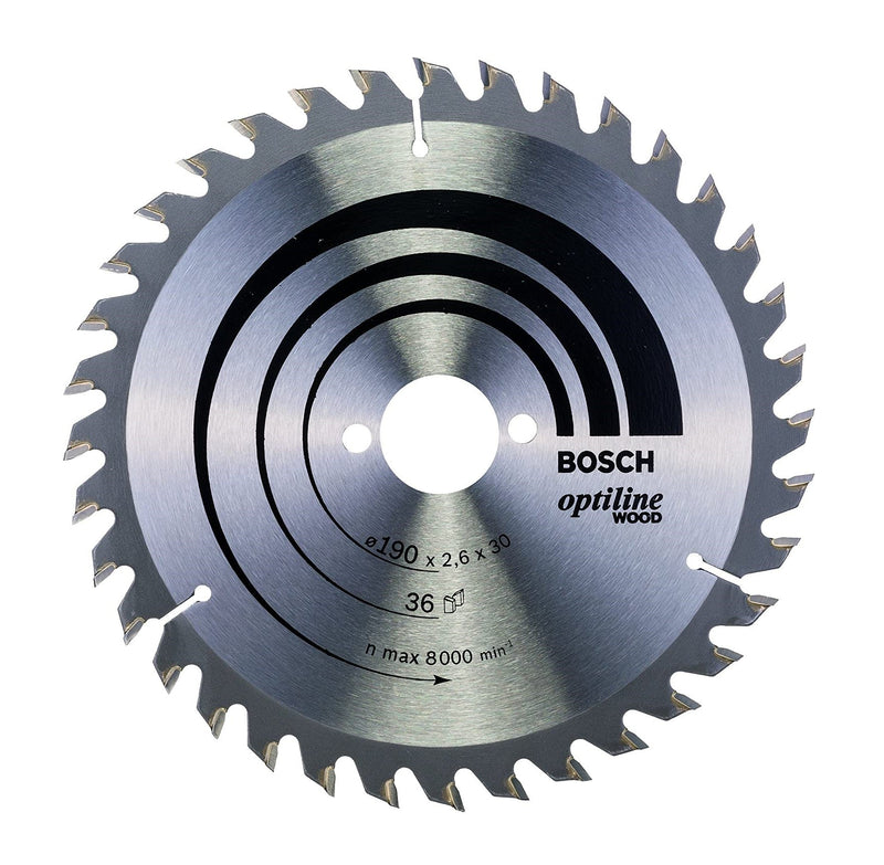 Bosch | Circular Saw Blade 190X30mm 36T Optiline for Wood-Toolcraft