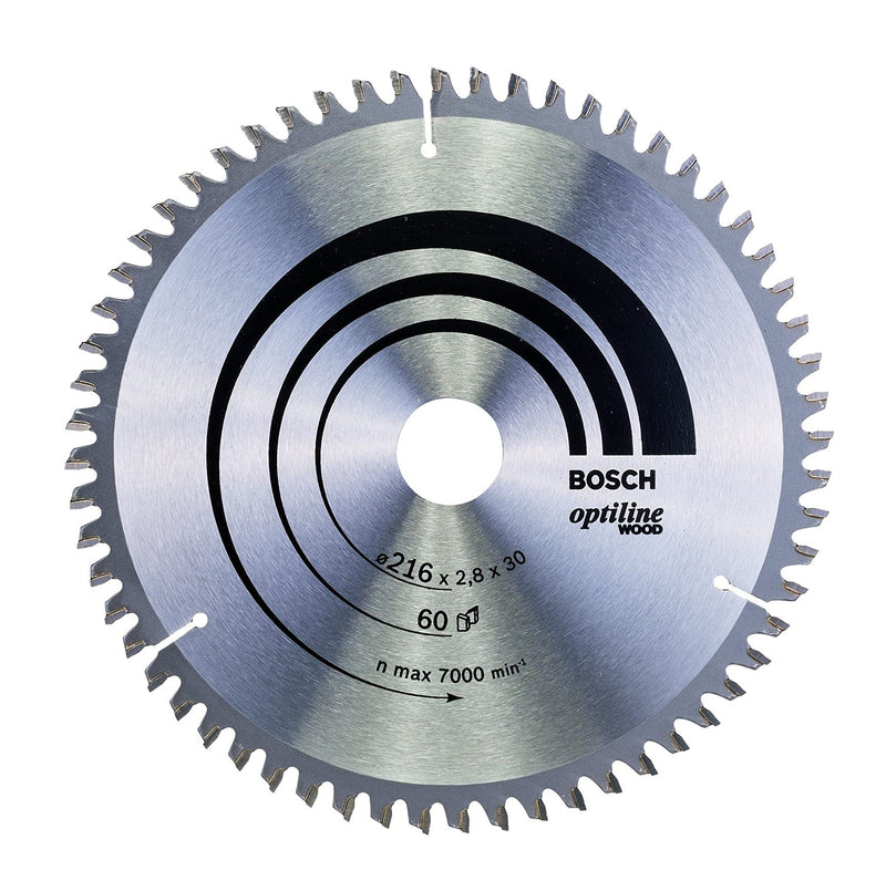 Bosch | Circular Saw Blade 216X30mm 60T Optiline for Wood-Toolcraft