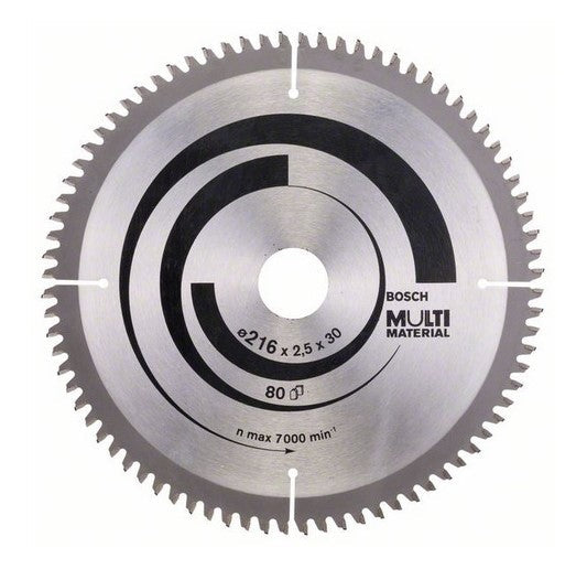 Bosch | Circular Saw Blade 216 x 30mm x 80T Top Precision Multi-Material - Toolcraft