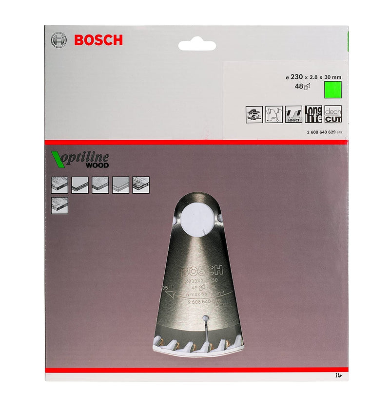Bosch | Circular Saw Blade 230X30mm 48T Optiline for Wood-Toolcraft