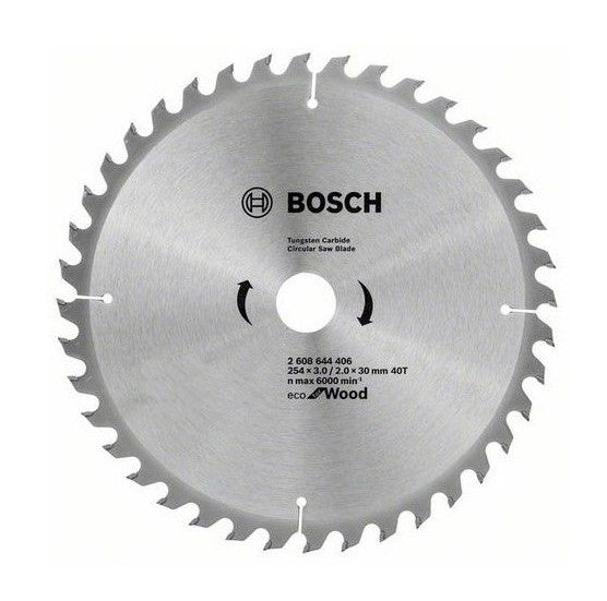 Bosch | Circular Saw Blade 254 x 30mm x 40T Eco for Wood - Toolcraft