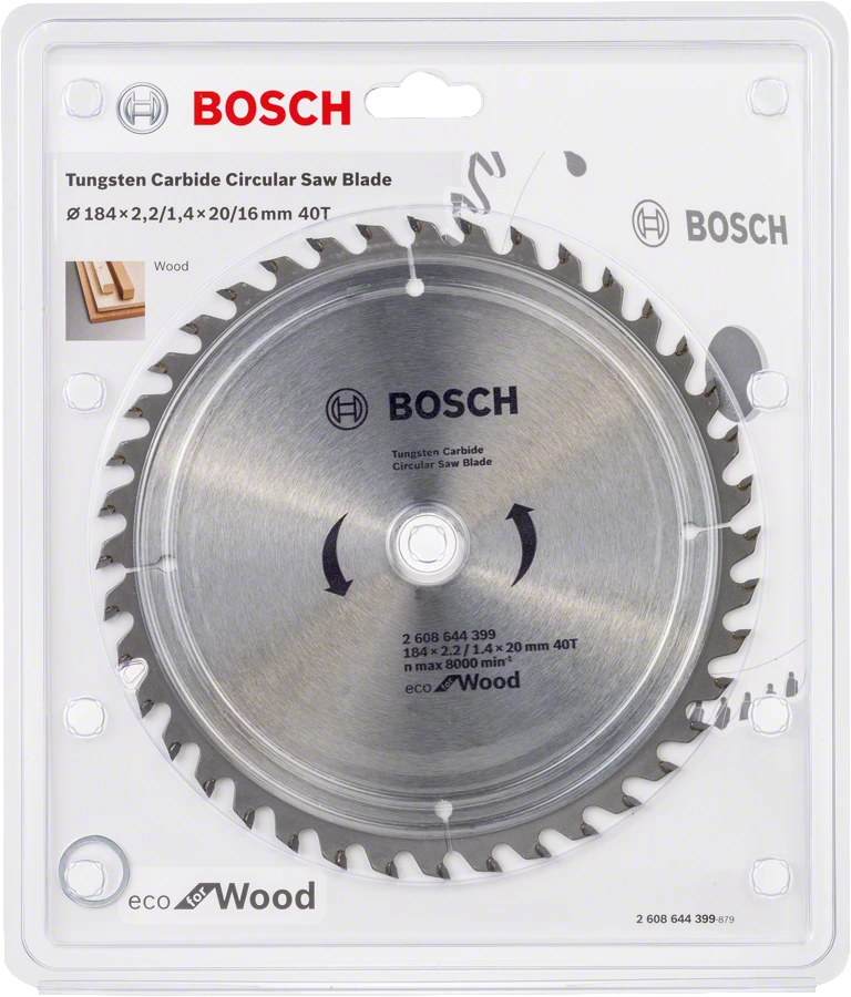 Bosch | Circular Saw Blade EC WO H 184X20mm 40T-Toolcraft