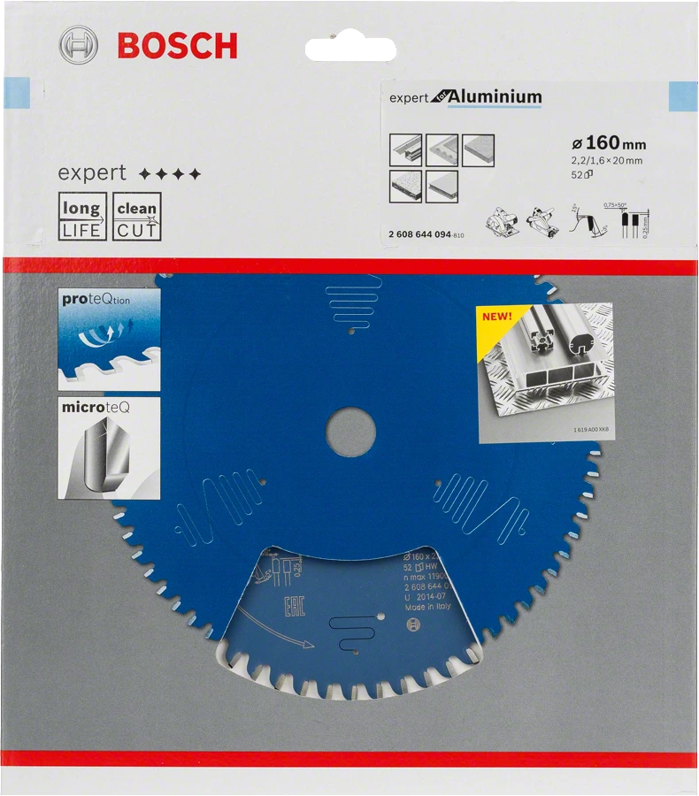 Bosch | Circular Saw Blade EX Al H 160X20mm 52T-Toolcraft