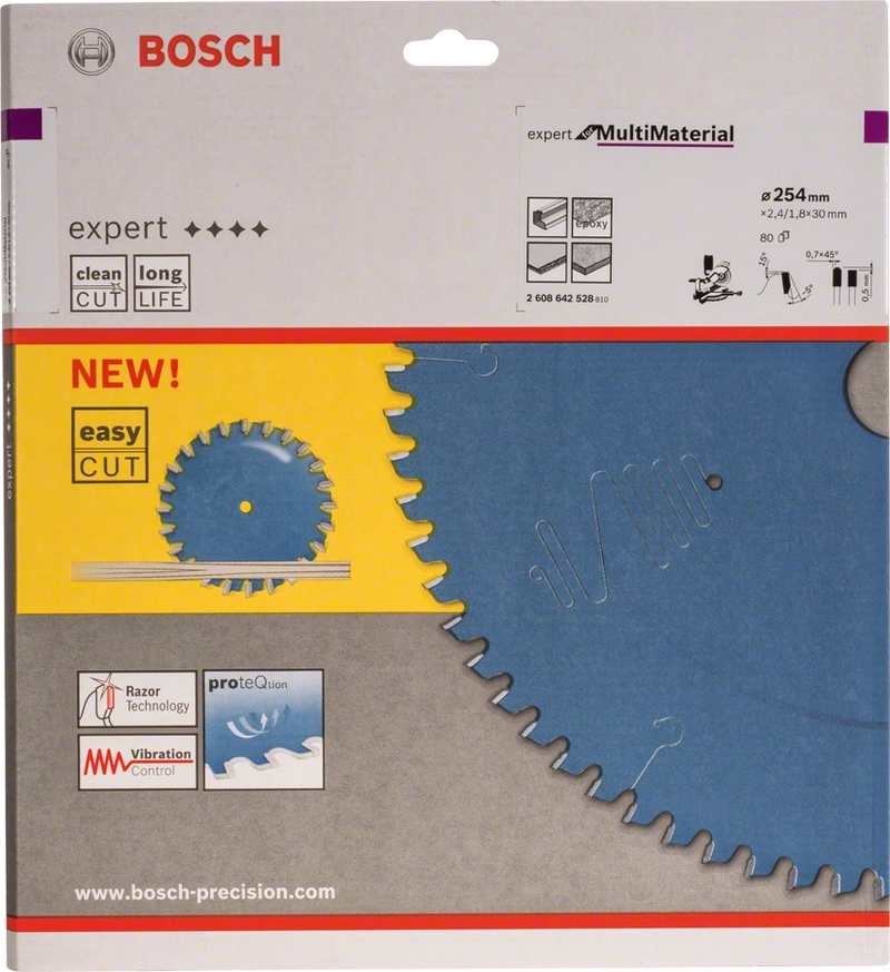 Bosch | Circular Saw Blade EX MU B 254X30mm 80T-Toolcraft